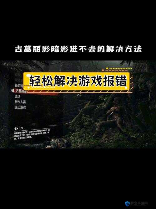 古墓丽影暗影游戏运行时出现已停止工作错误？全面解析停止工作解决方法